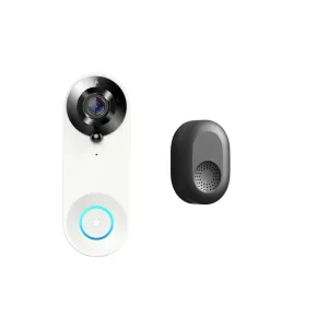1080P Tuya Smart Video Doorbell Camera WiFi Video Intercom Door Bell Camera Two-Way Audio Works with Alexa Echo Show Home