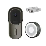 Tuya Video Doorbell WiFi Wireless Wired Door Bell 12-24V AC/DC Battery Powered 1080P 2MP Waterproof with Alexa Camera