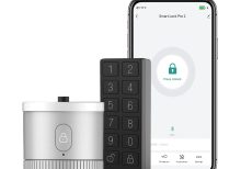 【EU Version】Bluetooth Smart Door Lock Bank-grade AES128 Bit and TLS Encryption Keypad Bundle Bluetooth Sensor Unlocking Tuya Smart APP Remote Unlocking