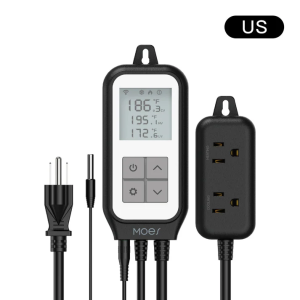 WiFi Digital Temperature Controller Thermostat Outlet Plug Heating and Cooling Mode US/EU